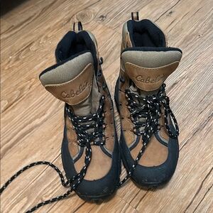 Brown and Black Outdoor Boots